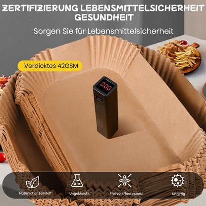 300 stk. airfryer bagepapir til Philips Dual Basket 9L