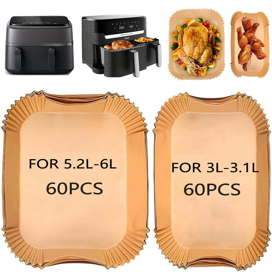 120 stk. airfryer bagepapir til Philips Dual Basket 6L/3L