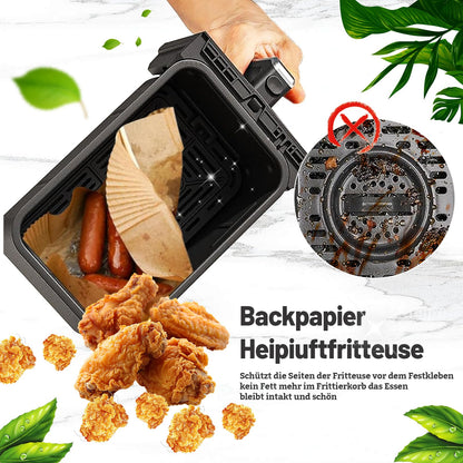 100 stk. airfryer bagepapir til Philips Dual Basket 6L/3L