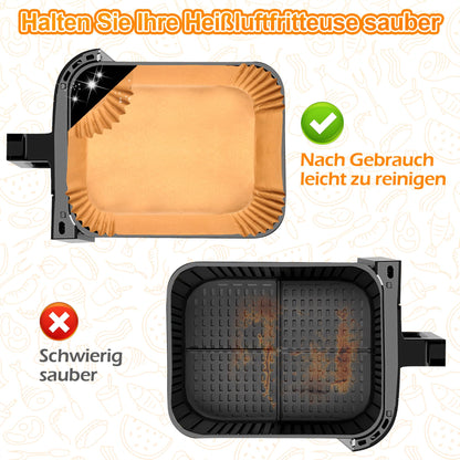 Hivio 220 stk. airfryer bagepapir til Philips Dual Basket 6L/3L