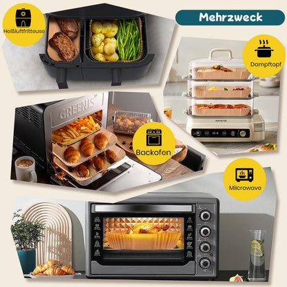 300 stk. airfryer bagepapir til Philips Dual Basket 9L